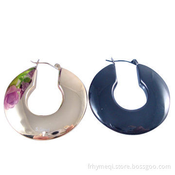 Classical Surgical Steel Stud Earrings with high-polishing